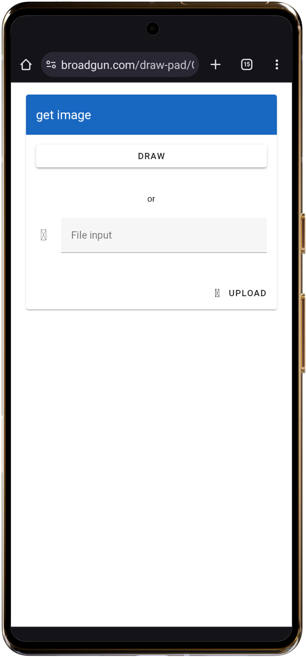insert image from device
