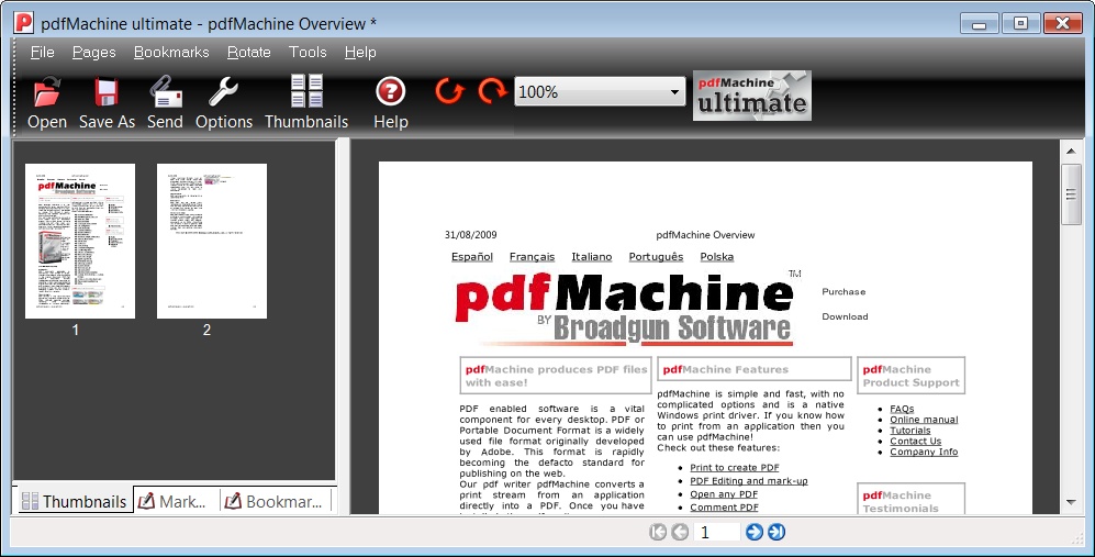 Screenshot for pdfMachine 14.46